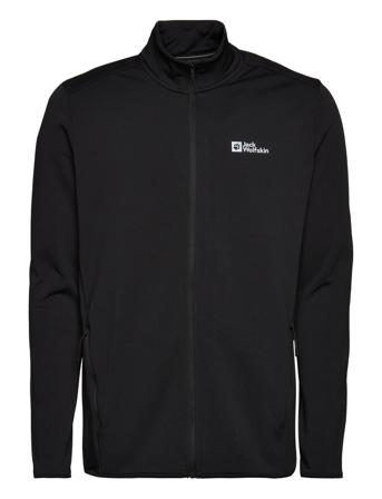 Pack & Go Fz M Sweat-shirts & Hoodies Fleeces & Midlayers Svart Jack Wolfskin