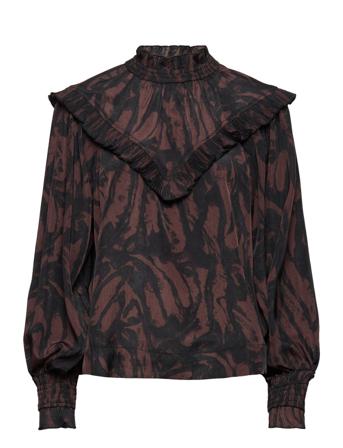 Cmfrill-Blouse Bluse Langærmet Multi/mønstret Copenhagen Muse