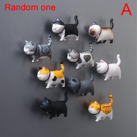Creative 3D Mask Cat Kylskåpsmagneter Office Magnet Paste H