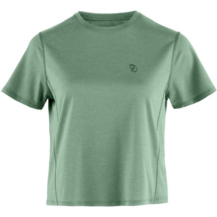 Fjällräven Women's Abisko Day Hike Short Sleeve Top in Patina Green | Size: 2XS, Polyester
