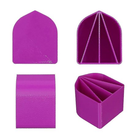 8oz Akryl Hellkopp, 4 Kanaler Maling Hell Split Kopp Kunst Hell Forsyninger