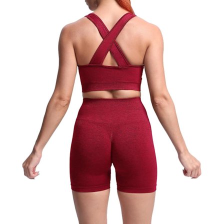 Asset sömlösa träningsset för kvinnor sportbehåar Biker