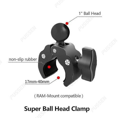 Moottoripyörän pyörän näkymätön selfie-keppi Monopod Ohjaustangon kiinnitysteline Gopro Max Hero 11 Insta360 One X2 X3 -tarvikkeille