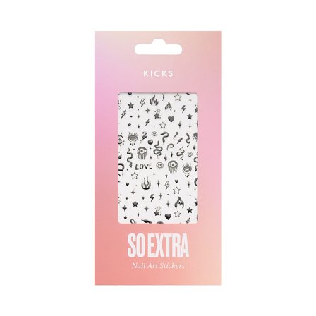 KICKS Beauty So Extra - Nail Art Stickers Mystic Black, Makeup, Nail Art, Nail Stickers