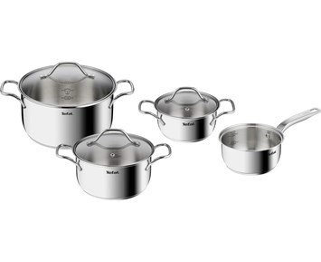 Intuition 7 pcs set Stainless steel - Tefal Intuition grytset i rostfritt stål, 7 delar
