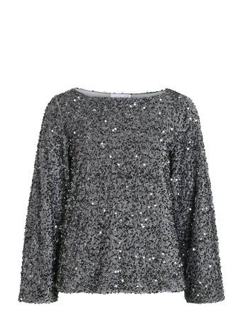 Vila | Vifaith Boat Neck L/S Sequin Top/1 | XXL