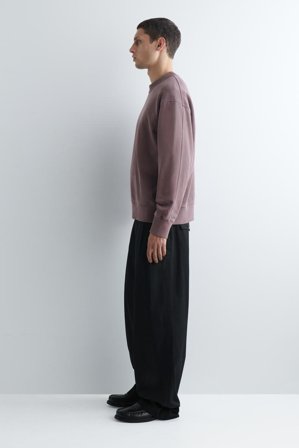 COS Homme Sweat Décontracté En Coton Délavé in Rouge