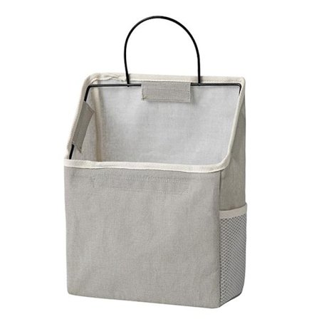 Stor multifunksjonell veggoppbevaring i lin og bomull med lommer