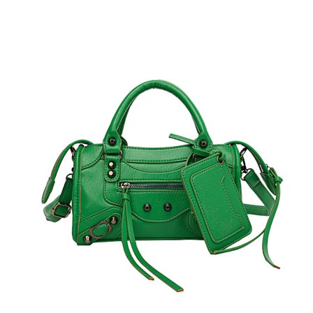 Vintage Dame Taske, Luksus Kvalitet Blødt Læder Håndtaske, Dame Casual Skuldertaske, Forsendelsesemballage grøn