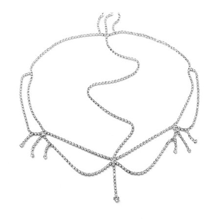 Hovededel Kæde Kvinder Mode Metal Rhinestone Smykker Pandebånd Hovedet