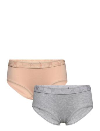 Jana 2-Pack Night & Underwear Underwear Panties Grå Molo
