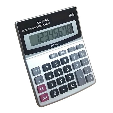 KK-800A Elektronisk Miniräknare Multifunktionell Stor Display Finansfunktion 8 Siffror Skrivbordsräknare