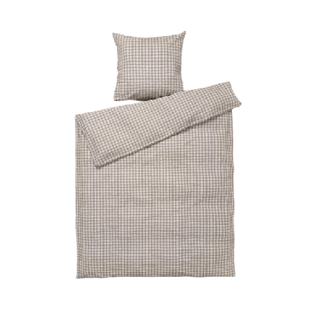 JUNA Bæk&Bølge Påslakanset Sängkläder Grå 150X210
