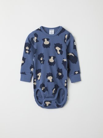 Polarn O. Pyret - bodysuit with bear print - 62 - Childrenswear - blue