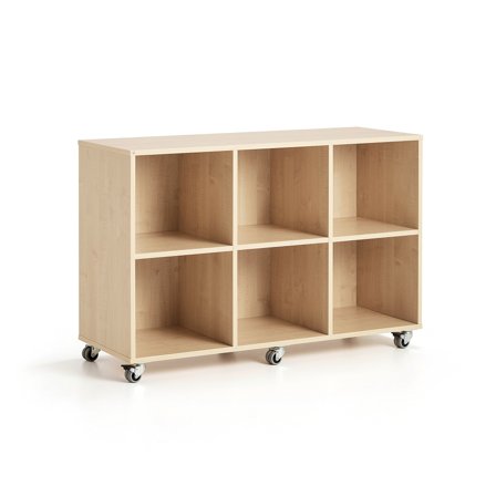 Schüleraufbewahrung CASPER, 6 Fächer, Birke