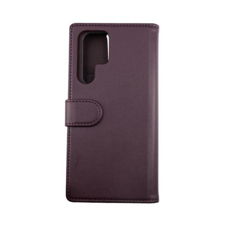 Samsung Galaxy S22 Ultra Plånboksfodral Magnet Rvelon - Mörklila Lila