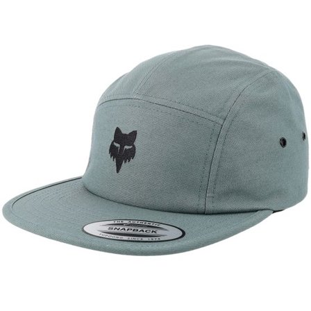 Fox - Grå 5panel Keps - Fox Head Camper Sage 5-Panel @ Hatstore