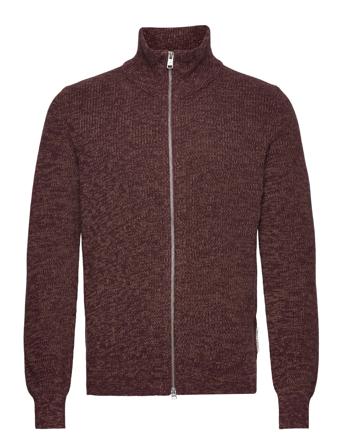 Cardigans Long Sleeve Knitwear Full Zip Jumpers Burgunder Marc O'Polo*Betinget Tilbud