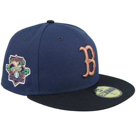 New Era - MLB Blå fitted Caps - Boston Red Sox Sparkly 59FIFTY American League Navy/Black Fitted @ Hatstore