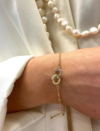 SNÖ of Sweden Connected Chain Brace G/Clear - Gold - ONE SIZE