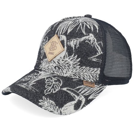 Djinns - Schwarz trucker Cap - Hft Cap Aloha Couch Black A-Frame Trucker @ Hatstore
