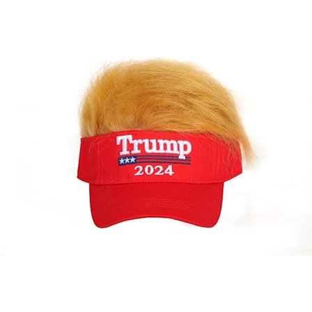 Solskærm til mænd med hår - Falsk hår solskærm hat med hår til mænd - Sjovt pigget solhat - Nyhed baseball paryk kasketter fødselsdag gave