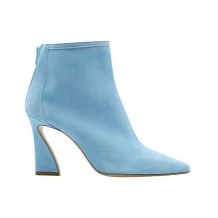 Anna F. Suede boot Blå, Dame Stiletter, Størrelse: 37 EU