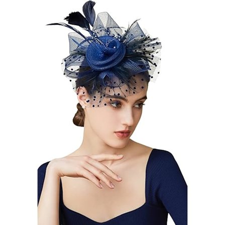 Verkko Höyhen Fascinator Kukka Hiusklipsi Fascinator Hattu Morsiamen Päähine Häät Kirkko Teekutsut Derby Hatut Kilpahatut
