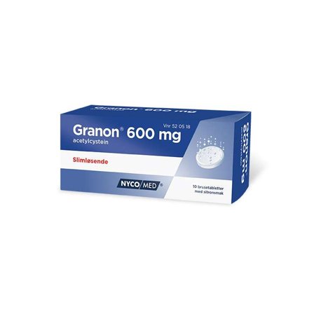 Granon 600 mg brusetabletter 10 stk