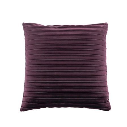 Samettinen plisseerattu tyyny 45x45cm – Violetti