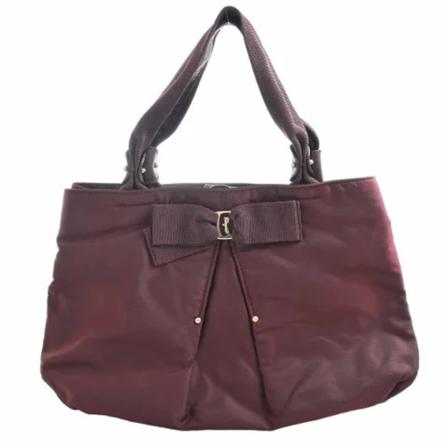 Salvatore Ferragamo Pre-owned Pre-owned nylon hndtasker Rød, Dame Vintage Tasker, Størrelse: ONE Size