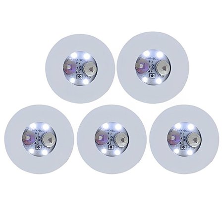 5 STK Flaske klistremerker Lys Glød LED Glass klistremerke HVIT