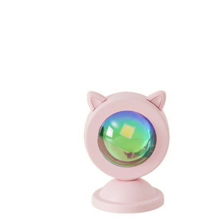 Mini Djur USB Solnedgång Lampa Led Projektor Natt Ljus Bord Katt Stil Atmosfär