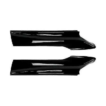 Bil Blank Svart Frontfangerleppe Vinkel Diffuser Splitter Spoiler Beskyttelse For 5 Serie F10 F11 20 - JNNJV