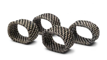 Riviera Maison Lovina Serviettringer 4pk rotting