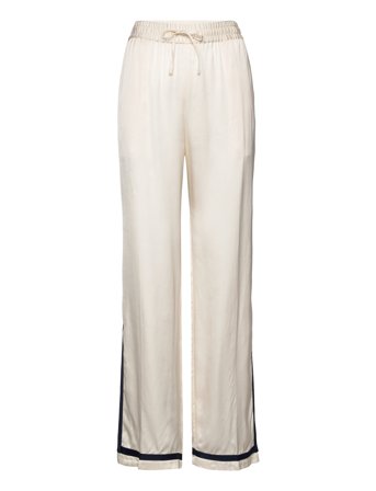 D1. Satin Pull On Pants Pyjamasbukser Pysjbukser Creme GANT*Betinget Tilbud