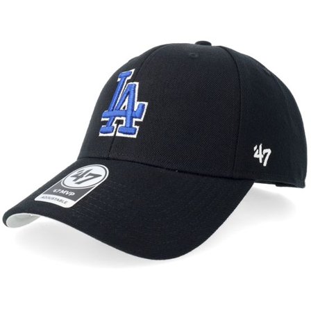 47 Brand - MLB Svart adjustable Keps - Los Angeles Dodgers Mvp Black/Blue Adjustable @ Hatstore
