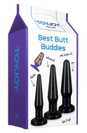 Kjøp ToyJoy Anal Play Best Butt Buddies Kit Black - Anaplugger pakke | God pris