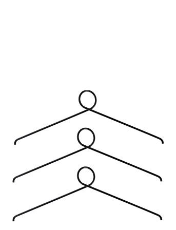 Loop It Bøjler, 3 Stk Black Nordic Function