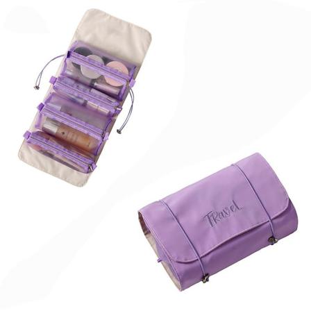 Kosmetikväska Multifunktionell Förvaringsväska, Uppgraderad Lila