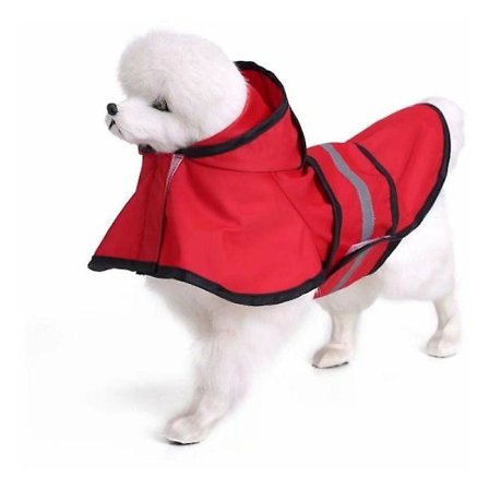 Hunderegnfrakk Stor Hund Golden Retriever Stor Hund Kjæledyrregnfrakk Reflekterende Hundeklær Regnfrakk,S