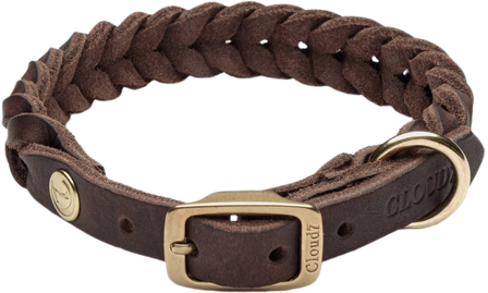 Cloud7 Collar Central Park L-XXL Saddle Brown Gold