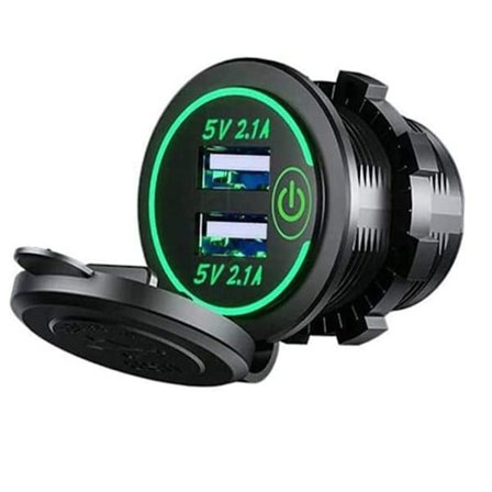 Bil USB-laddare bil USB-uttag 4.2A snabbladdning KLB