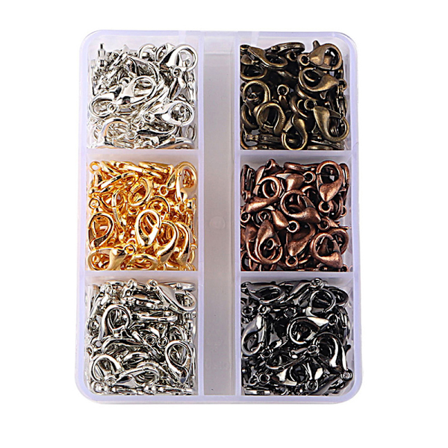 Smyckestillverkningssats med hummerlås, över 900 delar