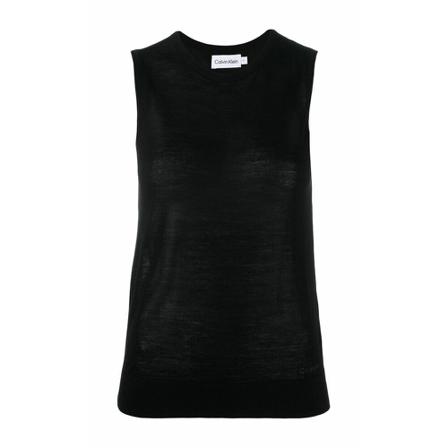 Calvin Klein Jeans Sleeveless Tops Sort, Dame