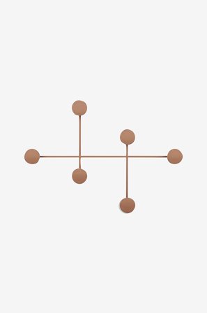 Hanah Home - Väggkrok i metall - Emilia - Koppar - Småförvaring - Från Homeroom