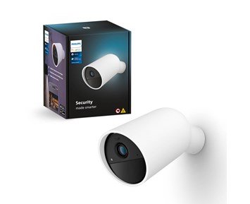 Philips Hue Secure Camera Batterydriven White 1pk - Trådløst Hue Secure-overvåkningskamera med HD-oppløsning