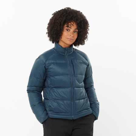 Salomon - Kurtki Odzież Outline Down Jacket W - Midnight Navy