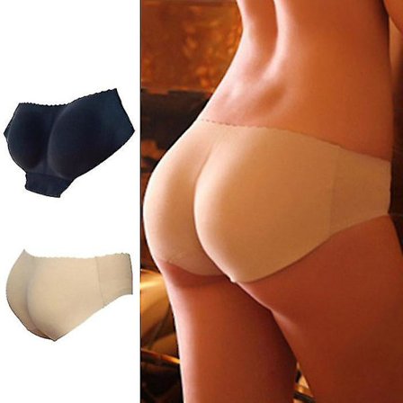 Kvindernes Shapewear Hofteløft Åndbar Falsk Røv Fast Svampepude Balder Og Balder Stram Bundbukser M Sort