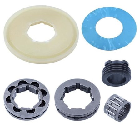 Ormgir Kit med Felgpakning Kompatibel med Husqvarna 268 272 266 162 66 61 Motorsag 3/8"-7T & 8T